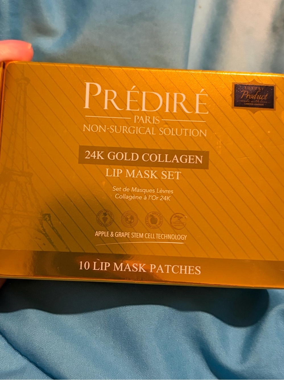 24K Gold Collagen Lip Mask Set - Gold